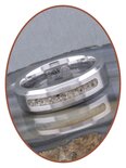 JB Memorials zilver Chroom As Ring - RB045CCM 