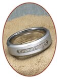 JB Memorials zilver Chroom As Ring - RB045CCM 