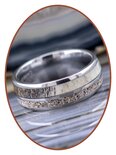 JB Memorials Exclusive Natureline  / Tungsten As Ring met Herten gewei - WR014