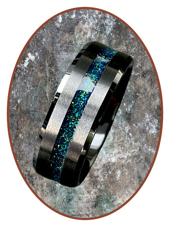 JB Memorials Ceramic Zirconium  As Ring  Universe - RB048BU