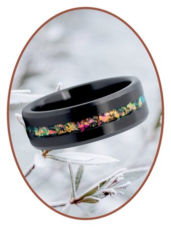 JB Memorials Ceramic Zirconium  As Ring  Multi Color - JRB048BPK