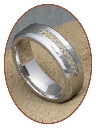 JB Memorials zilver Chroom As Ring - RB045CCM 