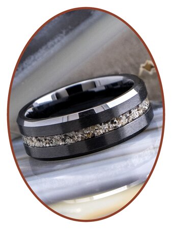 JB Memorials Ceramic Zirconium  As Ring 8MM Breed - RB048B