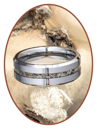 JB Memorials Tungsten Carbide Heren  As Ring - RB048H