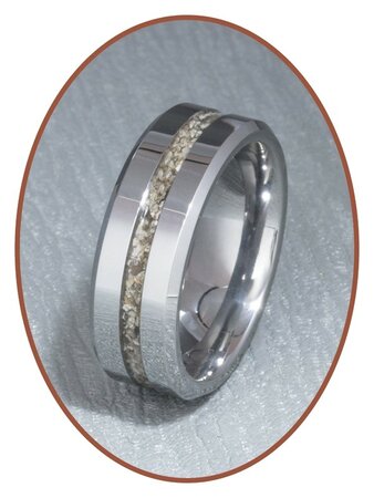 JB Memorials Tungsten Carbide Heren  As Ring - RB048H