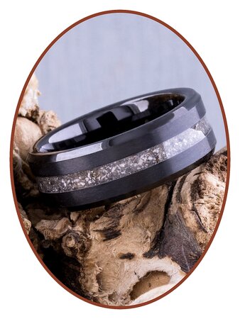 JB Memorials Tungsten Carbide  Satin Black As Ring - RB048TB