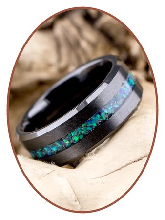 JB Memorials Ceramic Zirconium Opaal As Ring - RB048BO