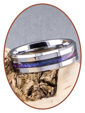 JB Memorials 6mm Tungsten Carbide Chroma Kleuren Dames  As Ring - RB048CHR