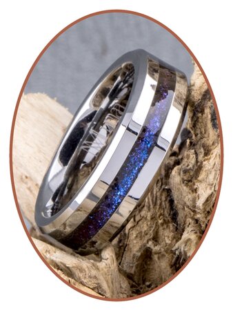 JB Memorials 6mm Tungsten Carbide Chroma Kleuren Dames  As Ring - RB048CHR