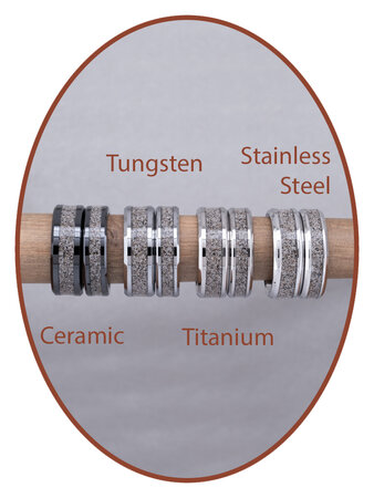 Deels Zichtbare As Ring 6/8mm breed - JCRA006-4M2B